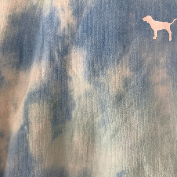 VS PINK Women’s Tie-Dye Blue Hoodie Sz S - Picture 4 of 6